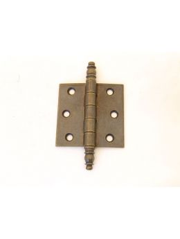 scharnier sierknop maat 63mm in Brons antiek.