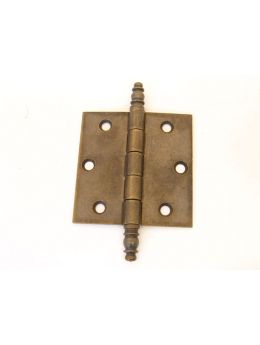 scharnier sierknop maat 76mm in Brons antiek (messing).