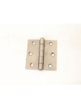 scharnier bolknop maat 63mm in Blank ijzer.