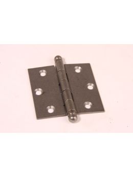 scharnier bolknop maat 76mm in Roest lak.