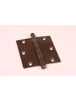scharnier bolknop maat 90mm in Roest lak.