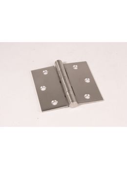 scharnier platknop maat 90mm in RVS met kogel.