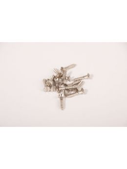 houtschroef bk maat 2.5 x 16mm in Nikkel.