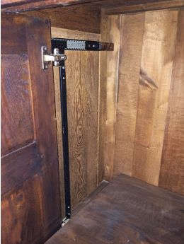 inschuif maat 450mm in Zwart.