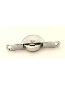 wieltje maat 80 x 24mm in Wit verzinkt.