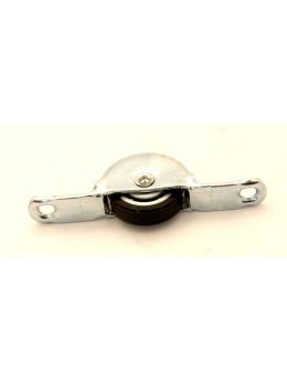 wieltje maat 80 x 24mm in Wit verzinkt.