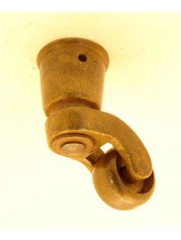 wiel maat 25 x 61mm in Brons antiek.
