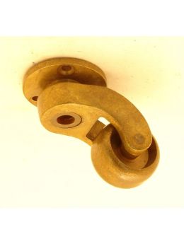 wieltje maat 40mm in Brons antiek.