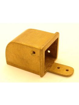 voetje maat 35 x 30mm in Brons antiek.