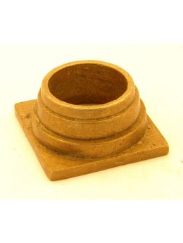 wiel maat 17 x 30mm in Brons antiek.