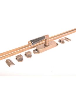 Krukespagnolet kruk 741 met stangen maat 2400mm in Brons Antiek met zwart porselein.