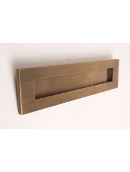 brievenbus maat 257x36mm in Brons antiek.