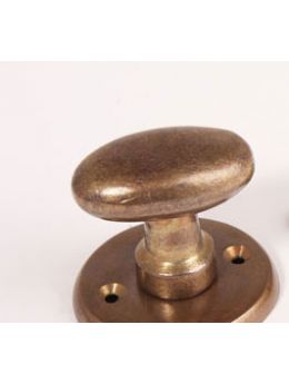 wc knop 586-41 maat 41mm in Brons antiek.