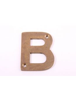 letter maat 50mm in Brons antiek.