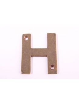 letter maat 50mm in Brons antiek.