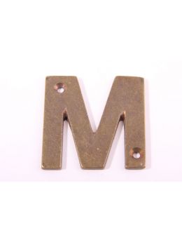 letter maat 50mm in Brons antiek.