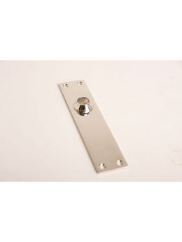 Deurplaat met vier schroefgaten maat 205mm in Brons antiek.