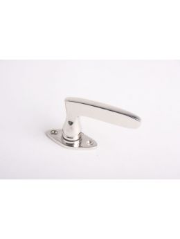Raamkruk L-model maat 85mm in Blinkend nikkel.