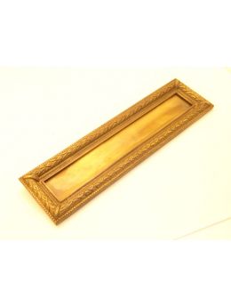 brievenbus maat 265x38mm in Messing Polijst.