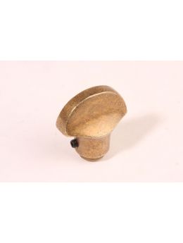 wc sluiting losse knop 8mm maat 40mm in Brons antiek.