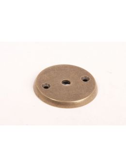 rozet rond maat 50mm in Brons antiek.