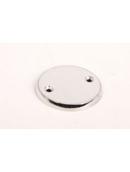 rozet rond blind maat 50mm in Blinkend nikkel.