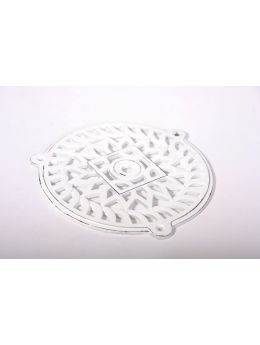 rooster maat 160mm in Antiek wit.