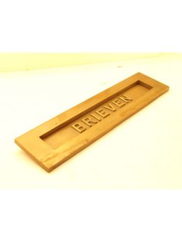 brievenbus maat 262x37mm in Messing Polijst.