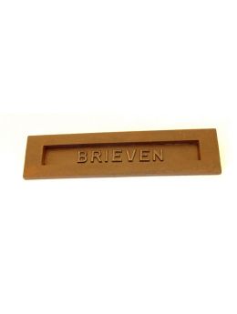 brievenbus maat 262x37mm in Roest lak.