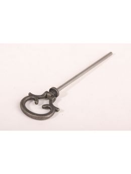 Raampen 5mm met zilver antiek greepje 44mm maat 44mm in Zilver antiek.