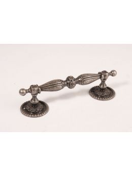 Deurgreep maat 190mm in Zilver antiek.