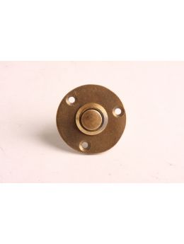 beldrukker met rozet 832 maat 40mm in Brons antiek.