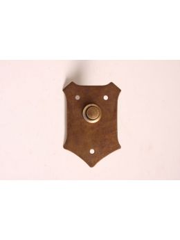 beldrukker met rozet 872 maat 55mm in Brons antiek.