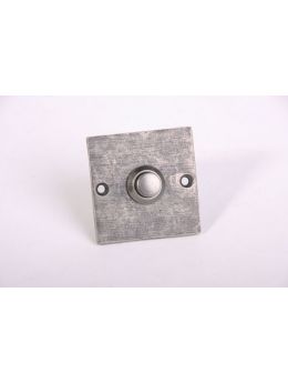 beldrukker met rozet 892 maat 65mm in Zilver antiek.