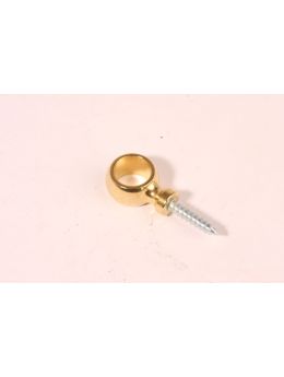 Oog voor traproede maat 12mm in Messing Polijst.