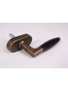Draai kiep systeem met kruk 992 maat 119mm in Brons antiek.