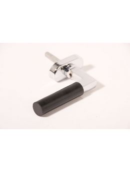 Draai kiep systeem met kruk 890 110mm maat 119mm in Blinkend chroom met bakeliet.