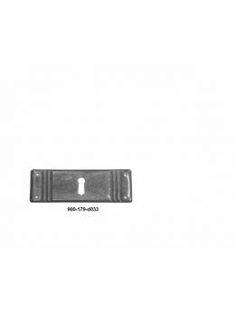 sleutelplaat maat 33mm in Brons antiek.