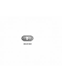 sleutelplaat maat 20mm in Brons antiek.