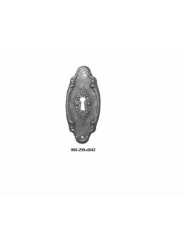sleutelplaat maat 42mm in Brons antiek.